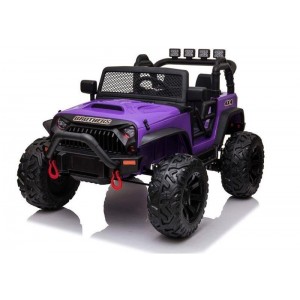 Galingas elektrinis džipas vaikams JC666 24V 400W (Violetinis)